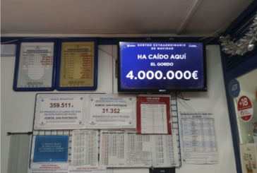 El 86.148, el 'Gordo' de la Lotería de Navidad, deja cuatro millones en Ayamonte