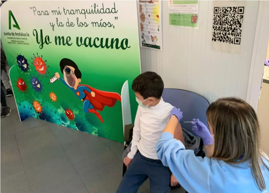 El 49% de la población menor de 12 años en Huelva cuenta con la primera dosis de la vacuna contra el Covid