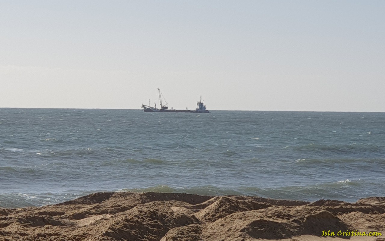 Isla Cristina pierde aportación de arena en la playa por las lluvias del domingo