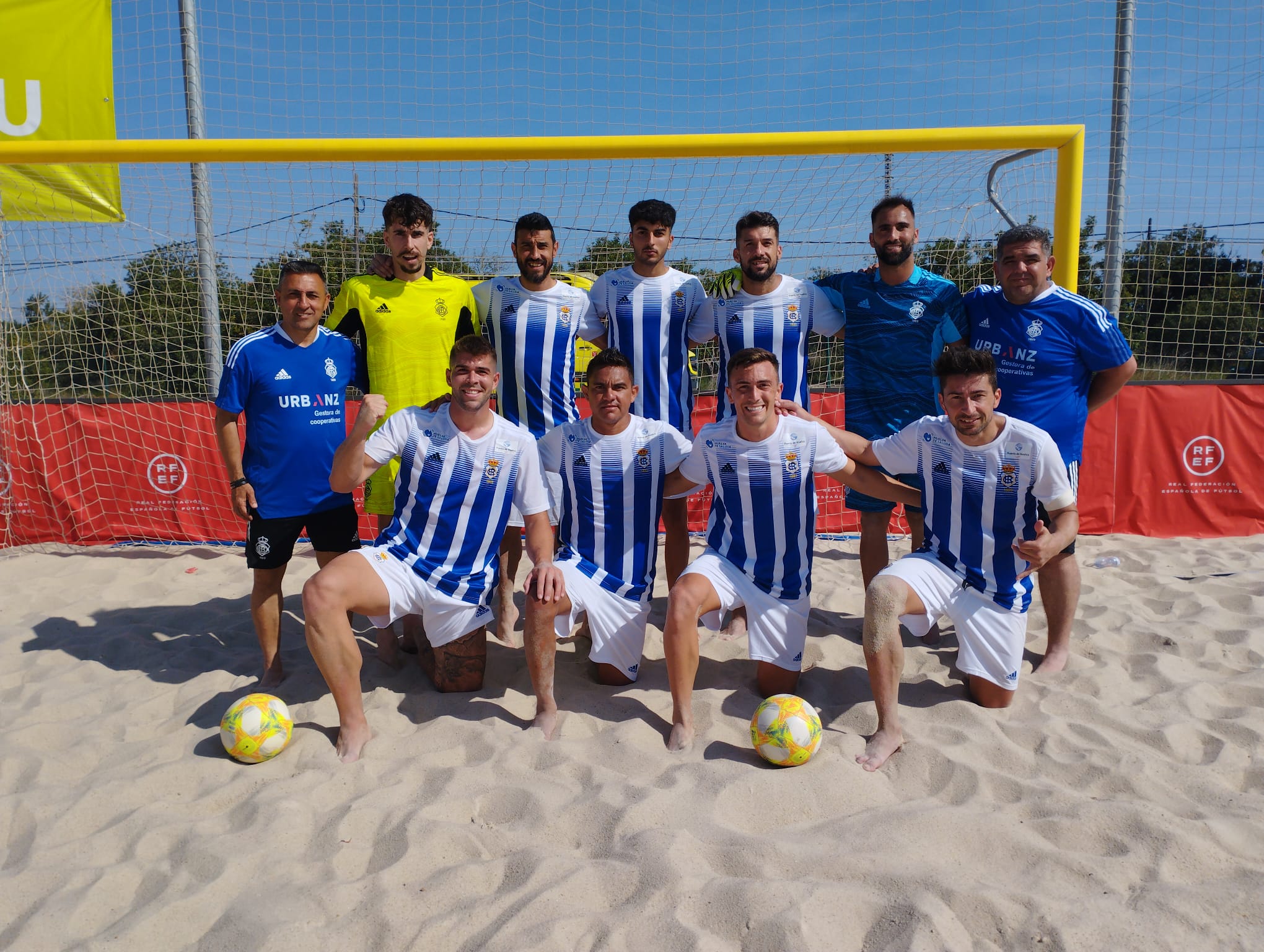 Pleno de victorias del Recreativo de Huelva de Fútbol Playa