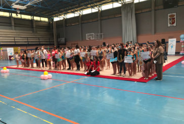 Unos 400 niños y niñas participan en los cuatro encuentros de gimnasia rítmica que ha puesto en marcha la Diputación