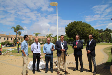 Visita oficial a las obras de mejora y eficiencia energética del alumbrado público de Islantilla