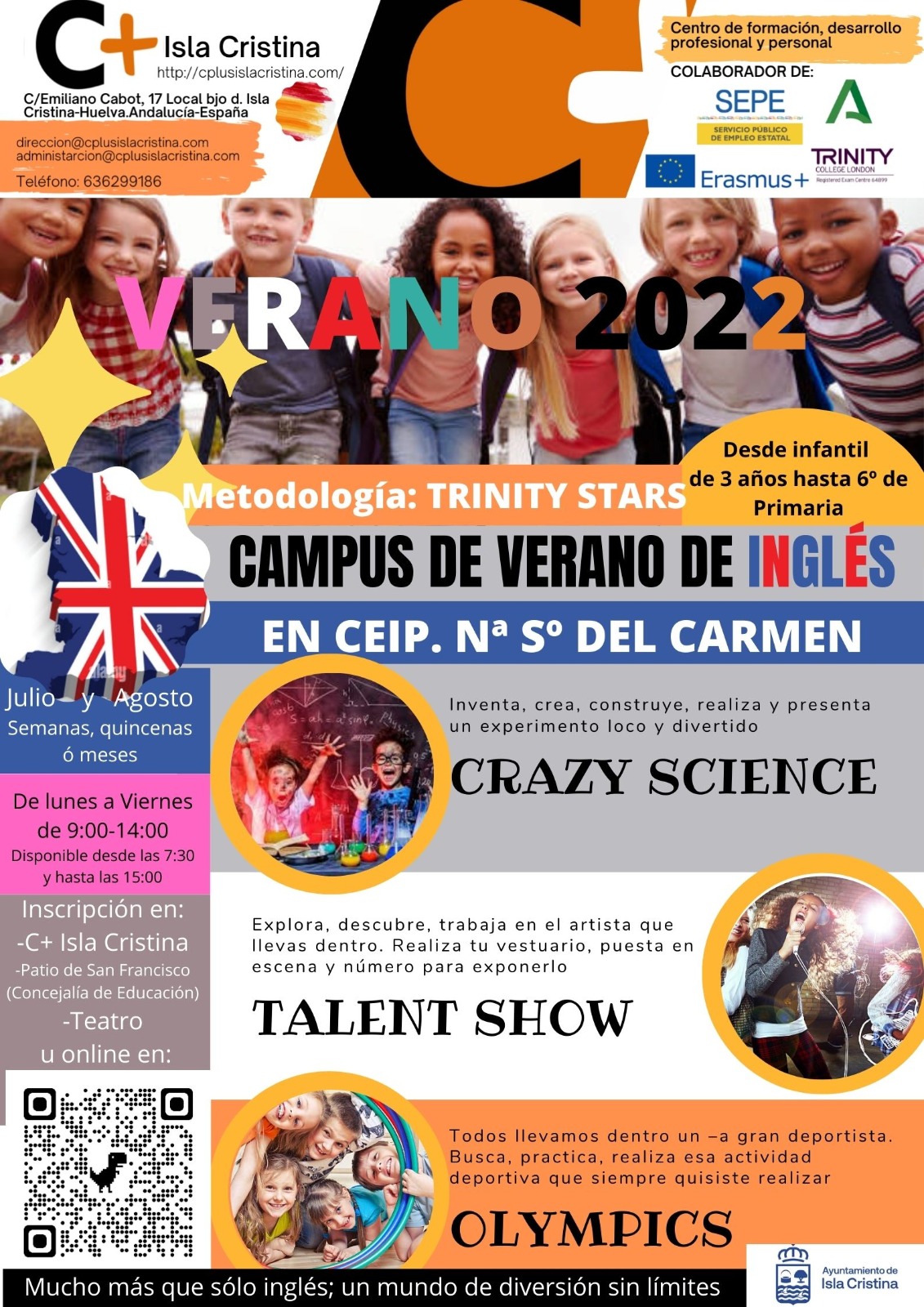 El Ayuntamiento de Isla Cristina pone en marcha un campamento de verano de inglés