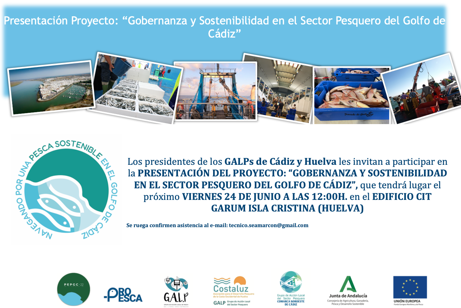 Presentación del proyecto: “Gobernanza y sostenibilidad del sector pesquero del Golfo de Cádiz”.