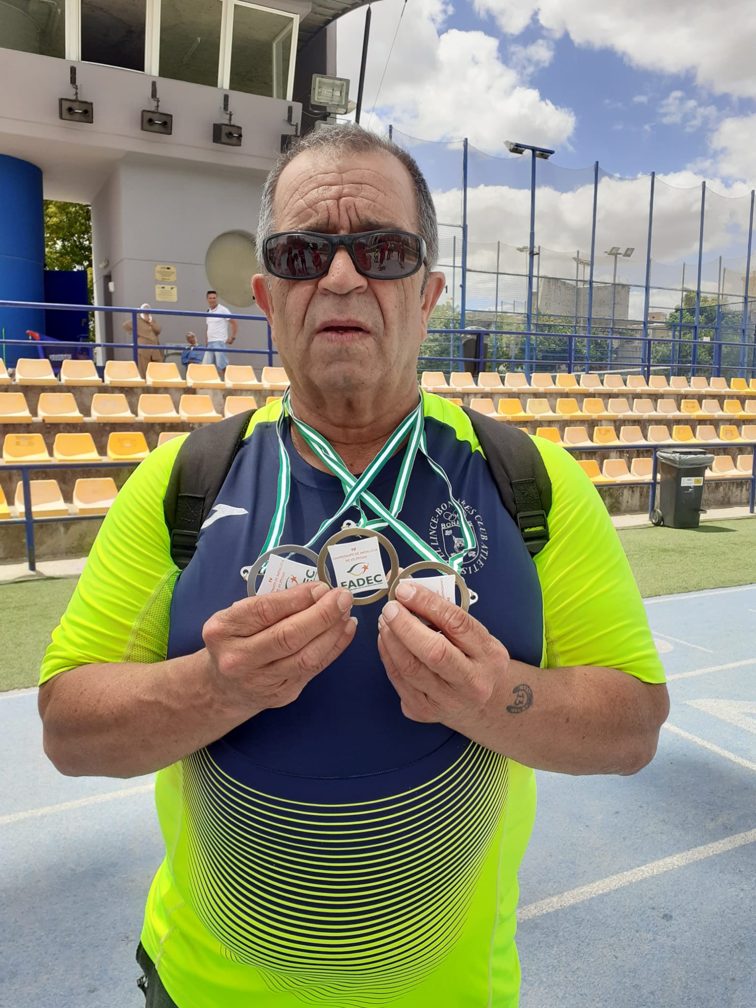 Toni Palma se cuelga tres medallas en el Campeonato de Andalucía para Ciegos en Sevilla
