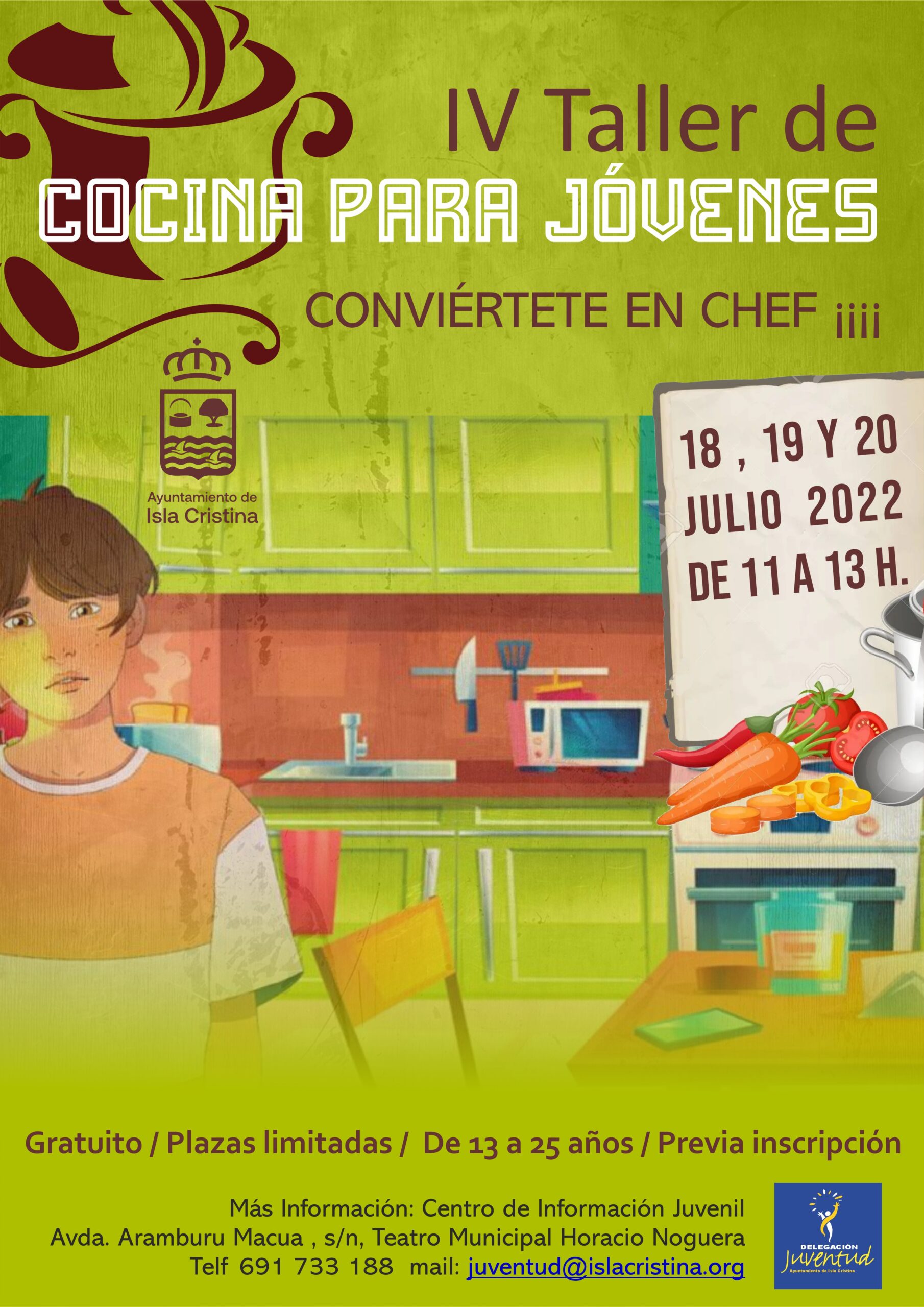 IV Taller de Cocina para Jóvenes en Isla Cristina