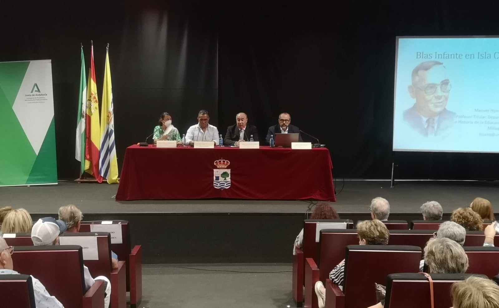 Isla Cristina acogió una conferencia sobre Blas Infante en el centenario de la llegada del padre de la patria andaluza a la localidad