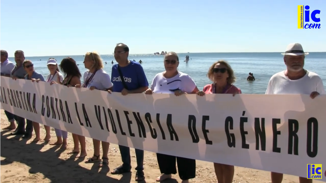 VII Cadena Humana Contra la Violencia de Género-Playa Central de Isla Cristina