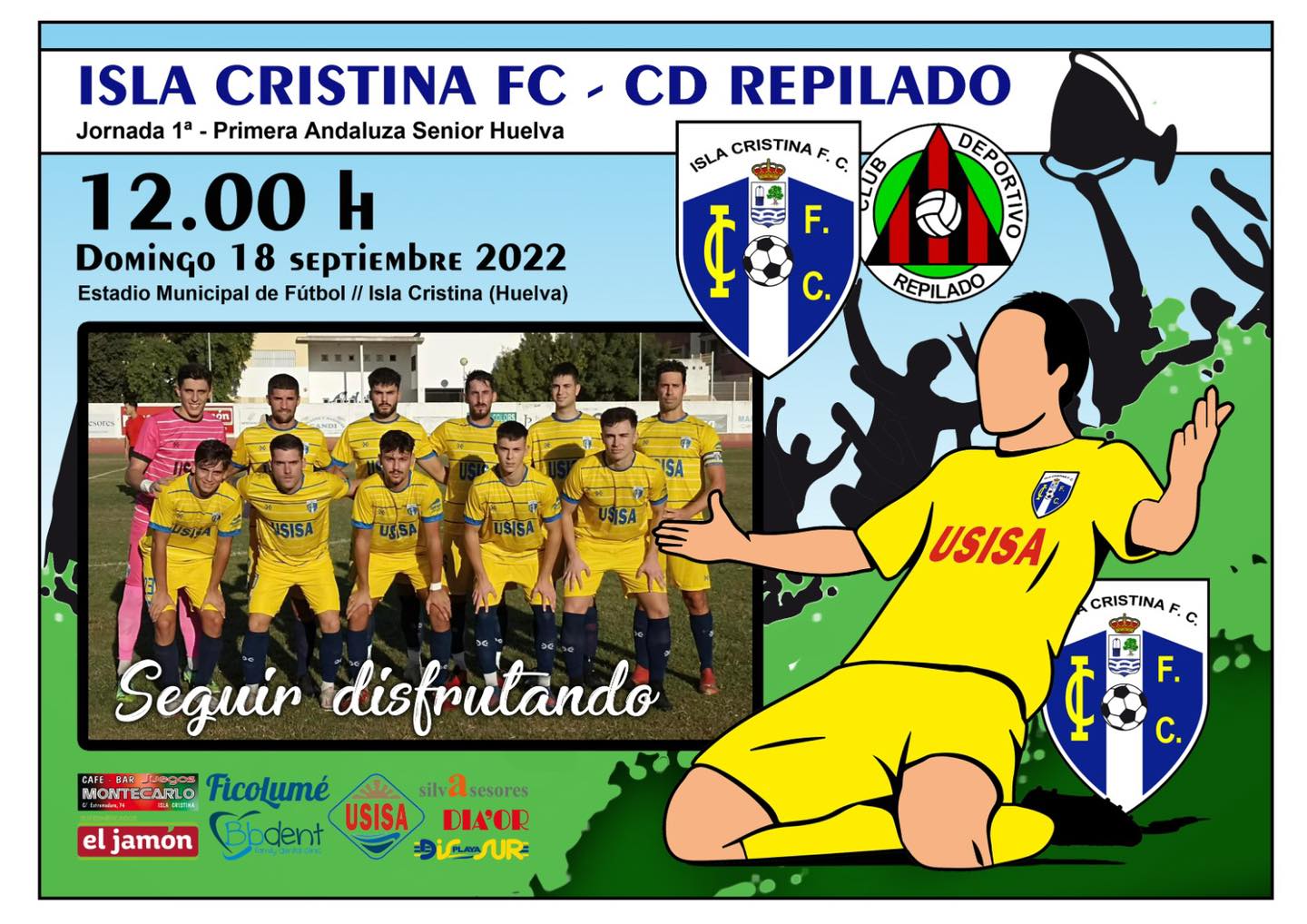 Debut en liga del Isla Cristina en el municipal isleño ante el CD Repilado