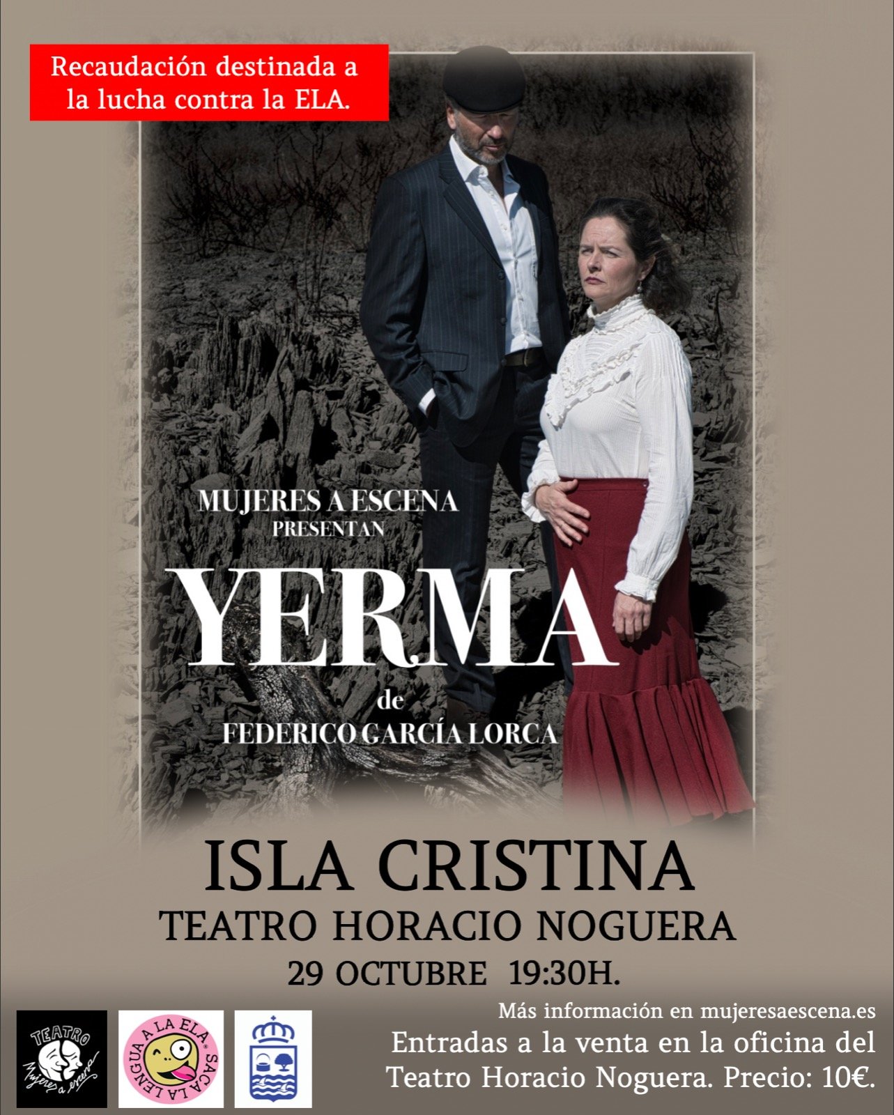 Mujeres a Escena, presentan en Isla Cristina: “YERMA” de Federico García Lorca