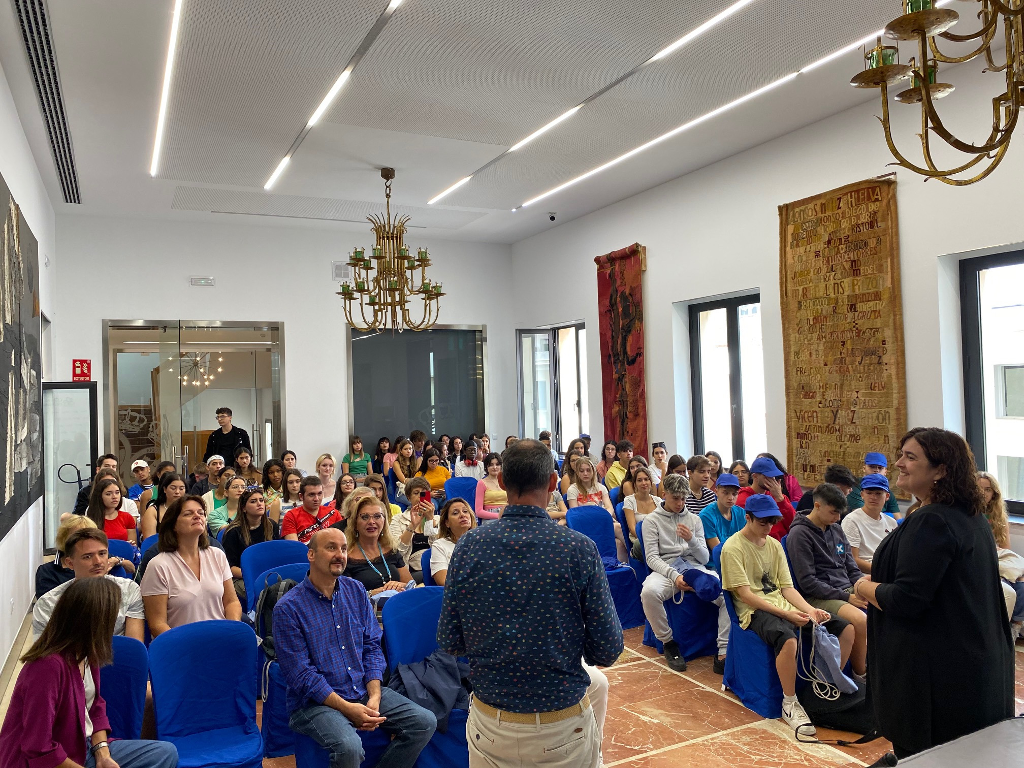 Diputación da la bienvenida a la provincia a los 81 participantes en un proyecto europeo Erasmus+ sobre Patrimonio Cultural