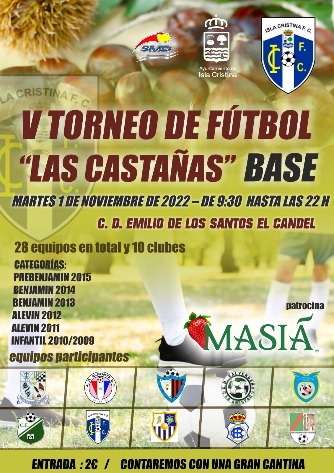 Isla Cristina acoge el V Torneo de Fútbol Base ” Las Castañas”