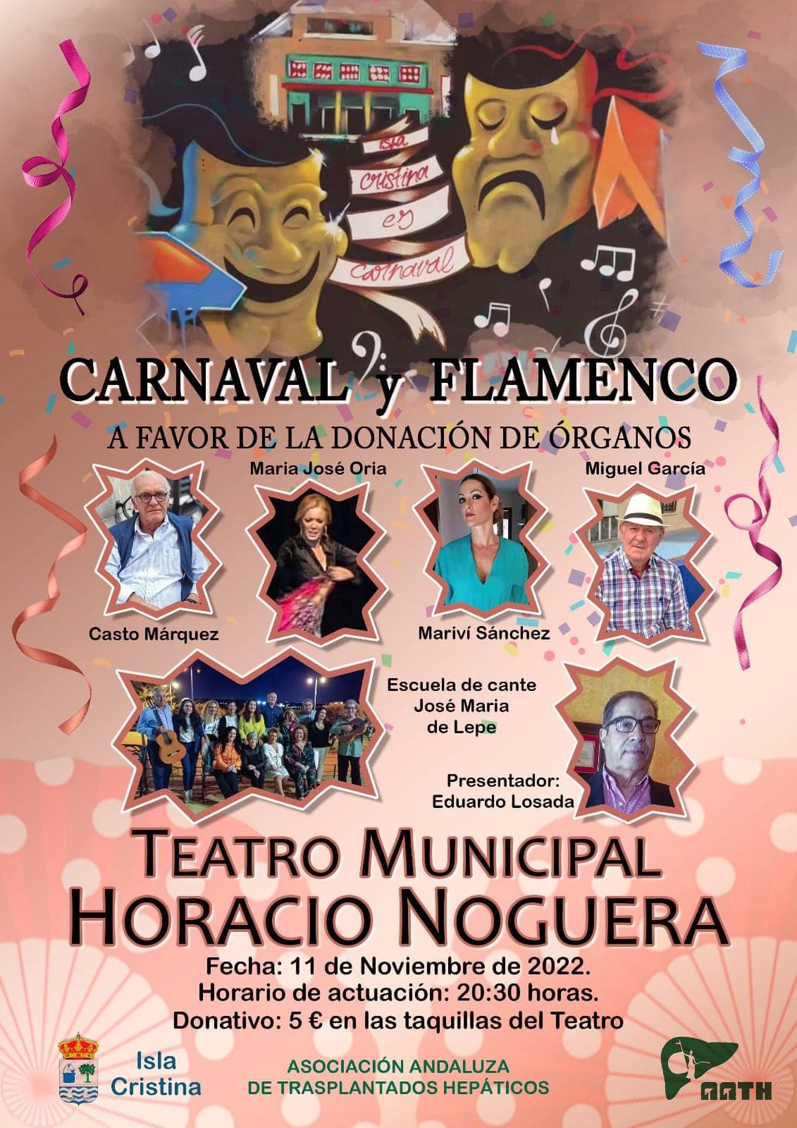 Isla Cristina acoge la gala “Carnaval y Flamenco”