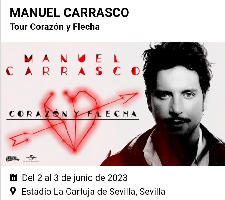 Manuel Carrasco, “aún quedan entradas para Sevilla”