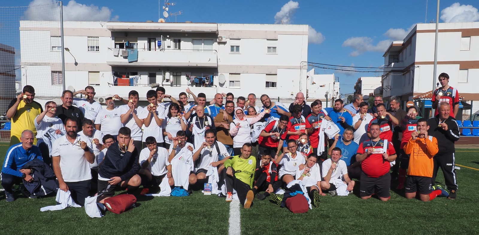 Isla Cristina sede de la Liga Inclusiva Andaluza en la que han participado más de medio centenar de jugadores
