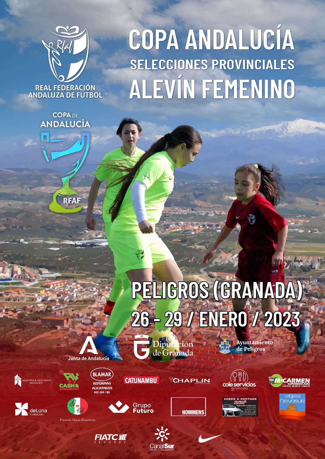 Peligros acogerá el Andaluz alevín de fútbol 7 femenino
