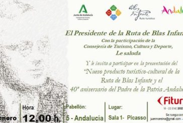La Ruta de Blas Infante presentará en Fitur el 40º aniversario del Padre de la Patria Andaluza