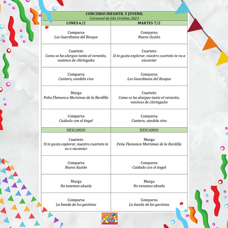 A la venta las entradas para el I Concurso de Agrupaciones Infantiles y Juveniles del Carnaval de Isla Cristina