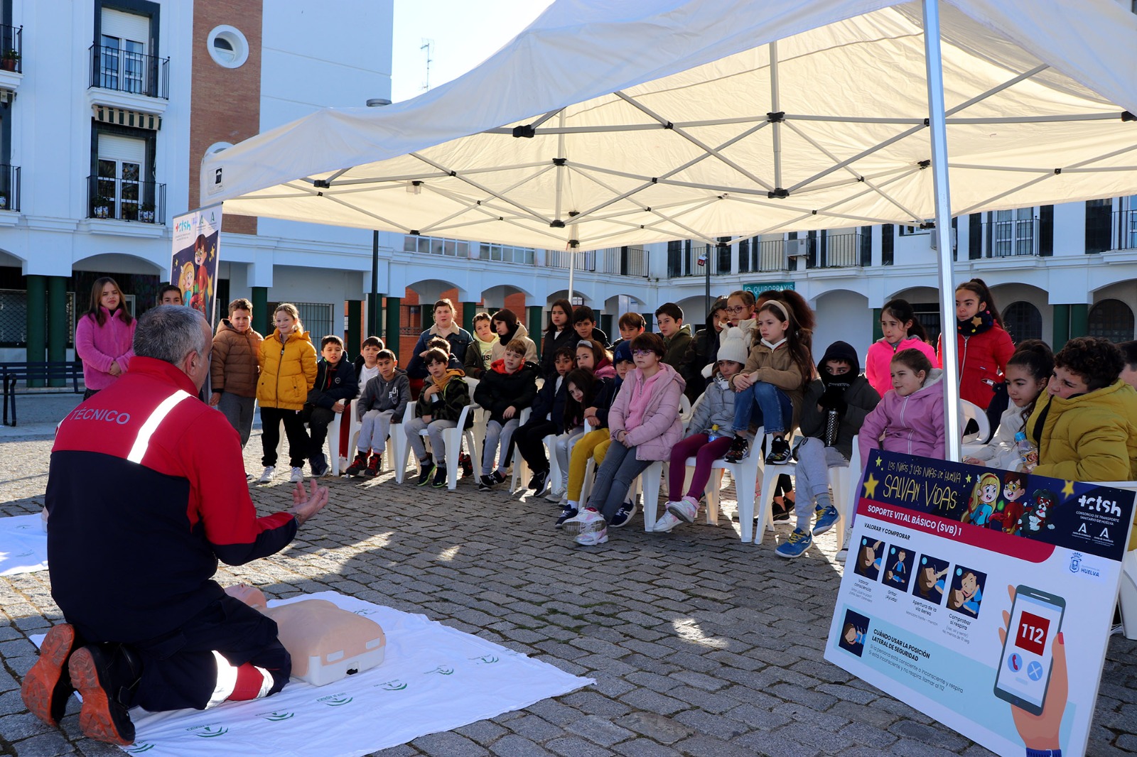 Los niños y las niñas de Huelva salvan vidas’ inicia en Isla Cristina su tercera edición provincial