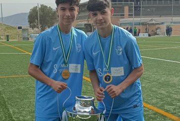 Tomas Méndez y Francisco Javier, Campeones de la Copa de Andalucía cadete de fútbol