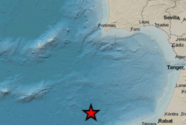 Registrado un terremoto frente a la costa de Huelva