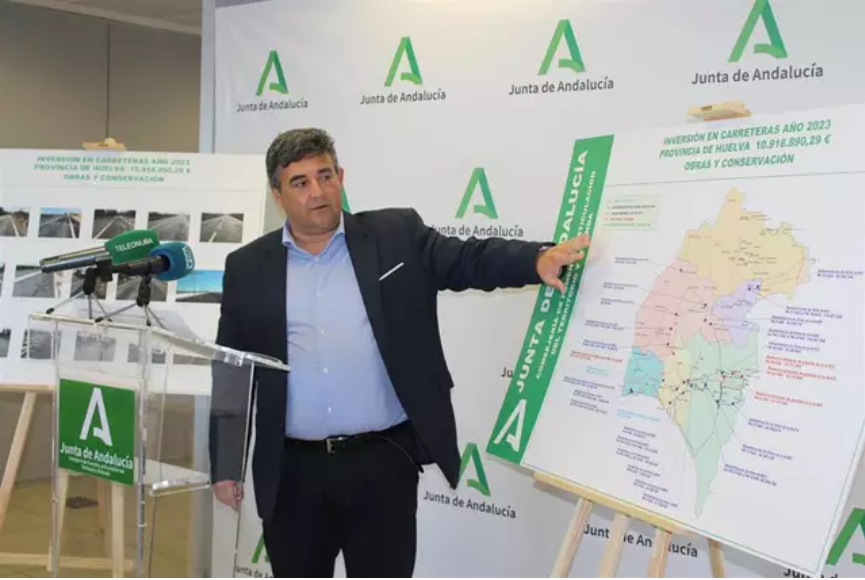 La Junta invierte cerca de once millones de euros en acondicionar las carreteras de la provincia de Huelva