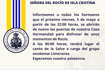 El grupo onubense Limeranza en la Salve rociera de Isla Cristina