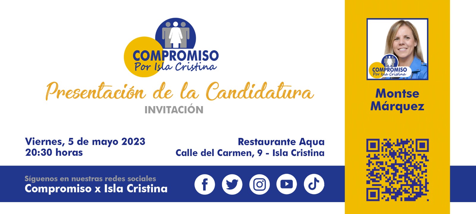 Presentación de la Candidatura “Compromiso Por Isla Cristina”