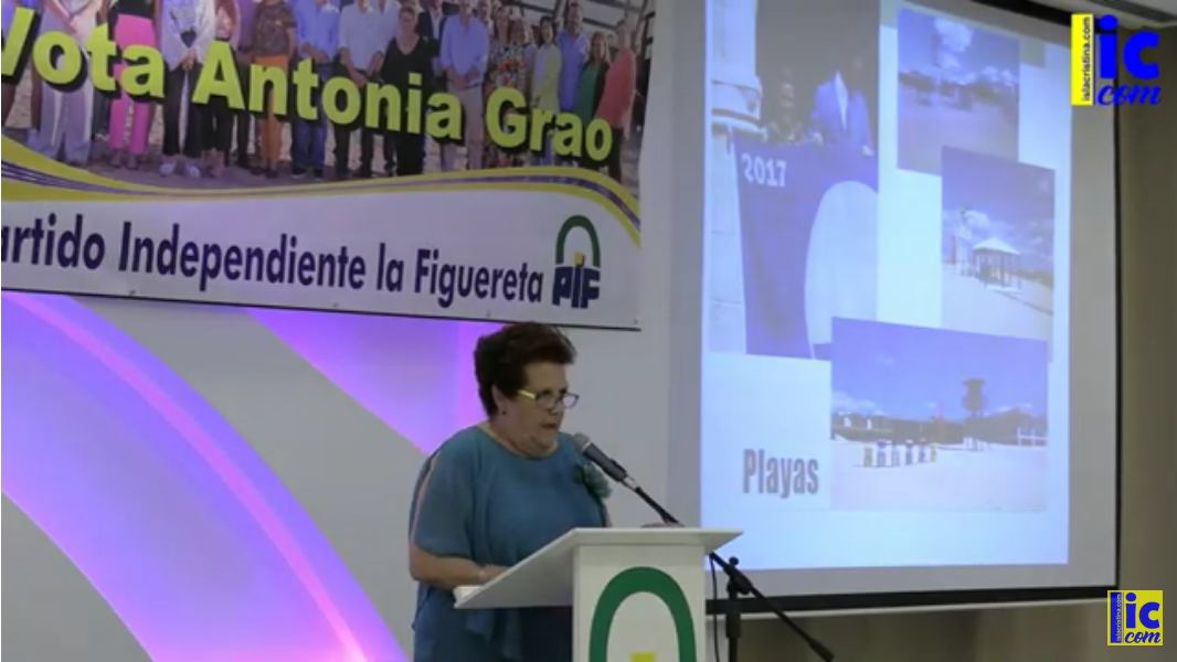 Presentación de la Candidatura de Antonia Grao – P.I.F. – Isla Cristina