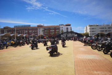 Éxito de participantes en el aniversario del club de motos isleño 