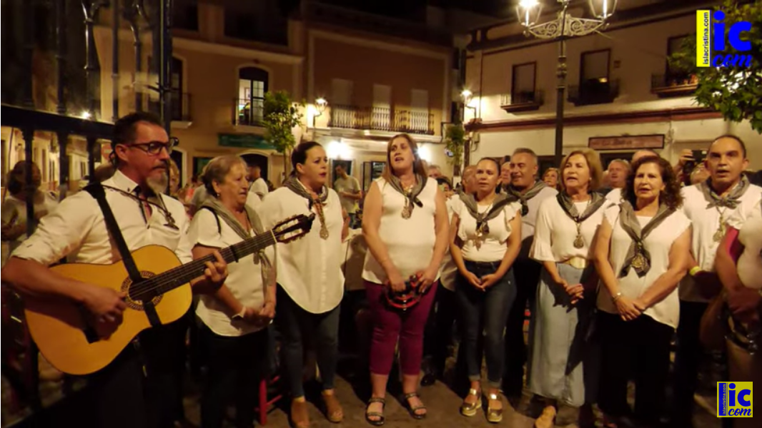 Canto Salve Rociera por los peregrinos/as de la Hermandad del Rocío de Isla Cristina