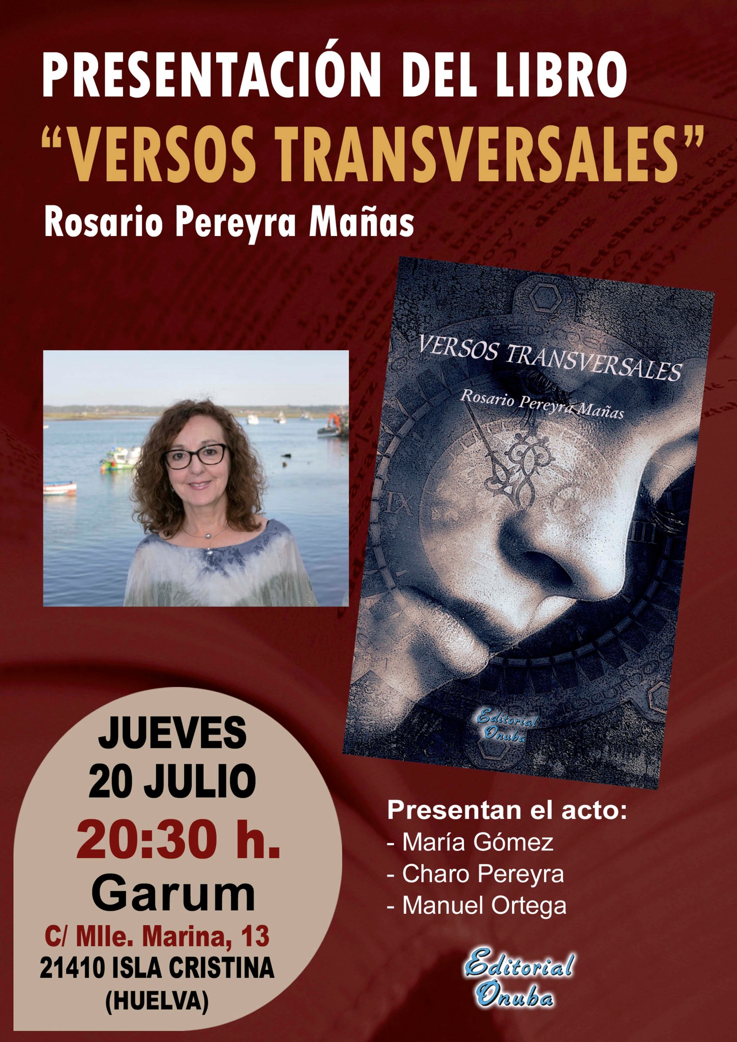 Presentación en Isla Cristina del libro “Versos Transversales”