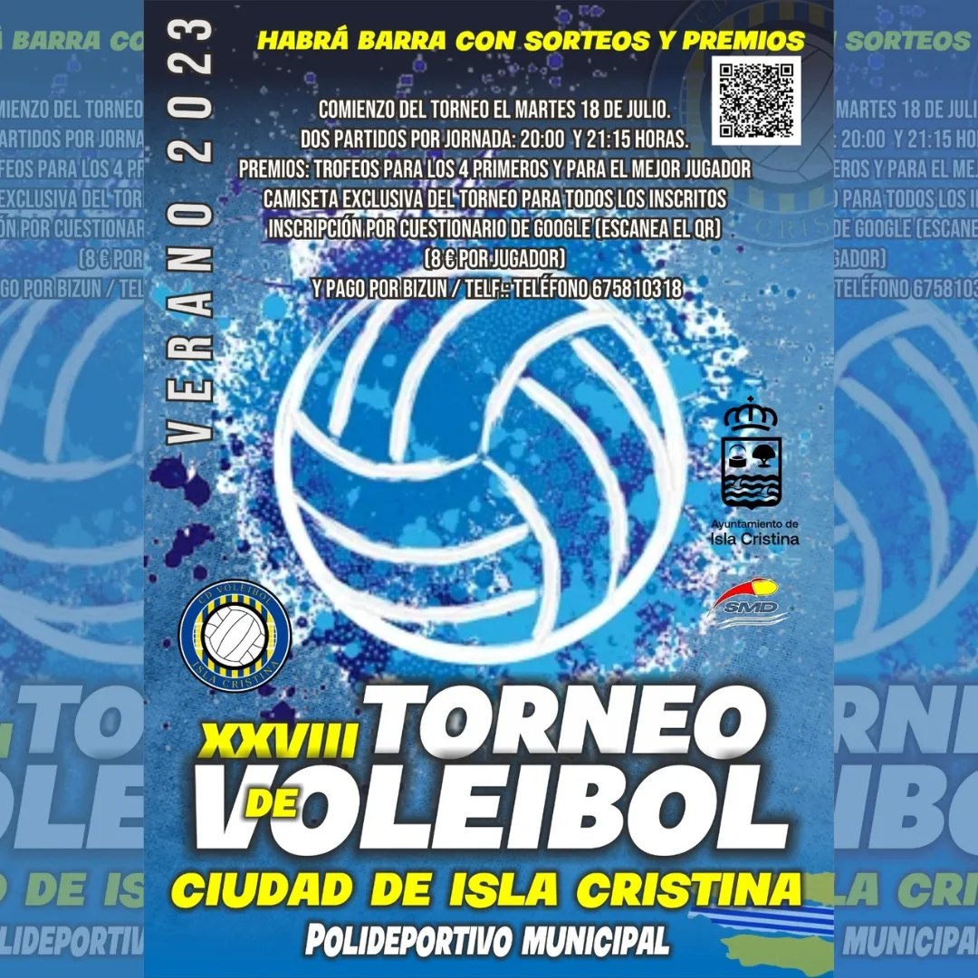 Abierta las inscripciones del XXVIII Torneo de Voleibol Ciudad de Isla Cristina.