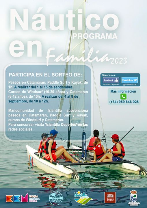 Llega la 2ª Fase de la IX Edición del ‘Programa Náutico en Familia’ de Islantilla