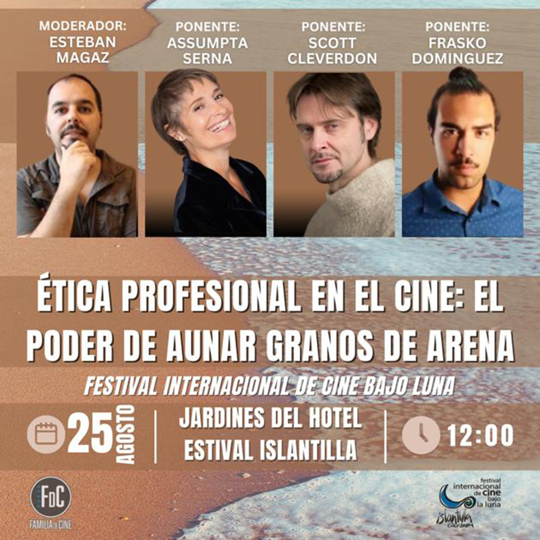 La ponencia ‘Ética profesional en el cine: El poder de aunar granos de arena’, en Islantilla