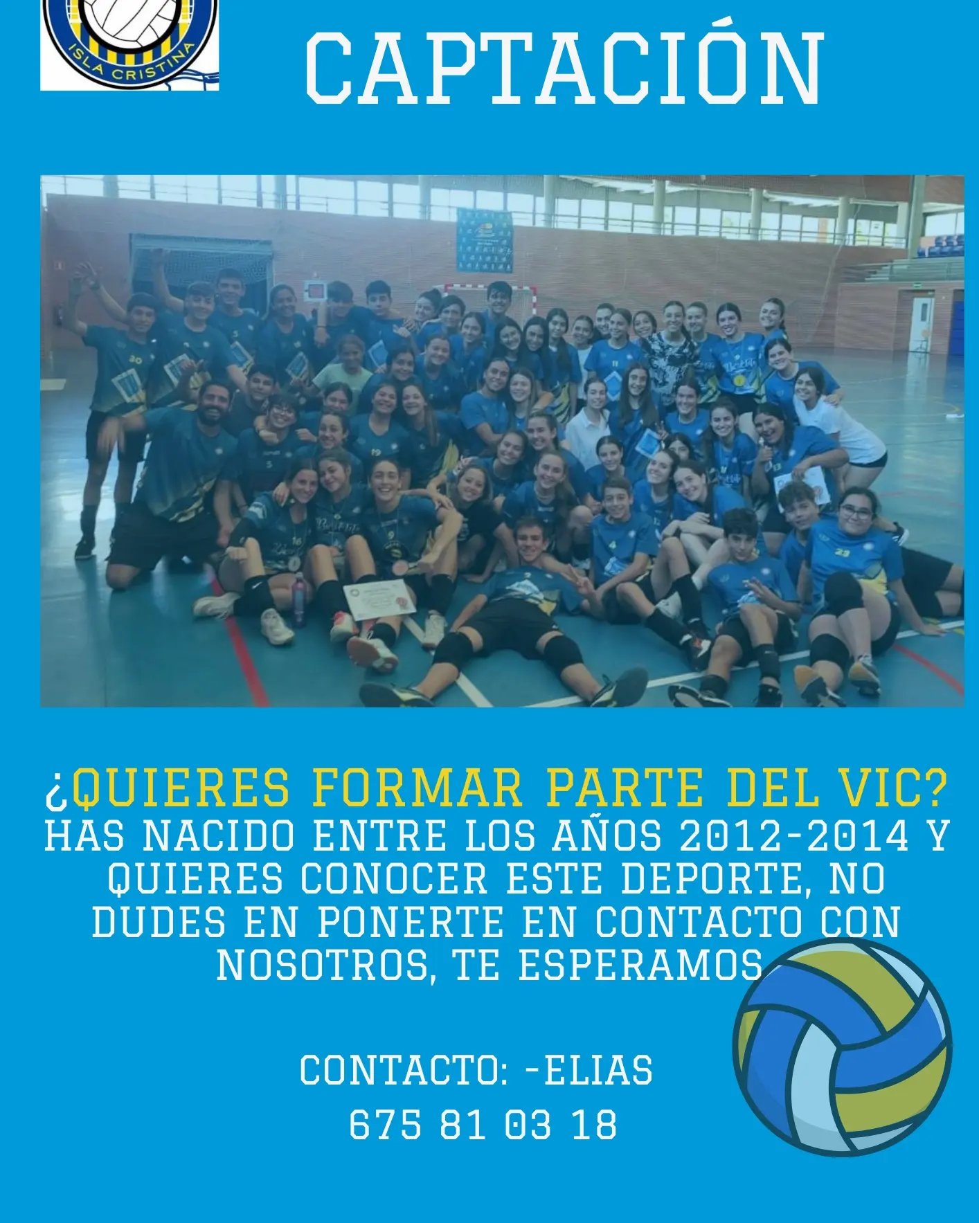 Captación de jugador@s Voleibol Isla Cristina