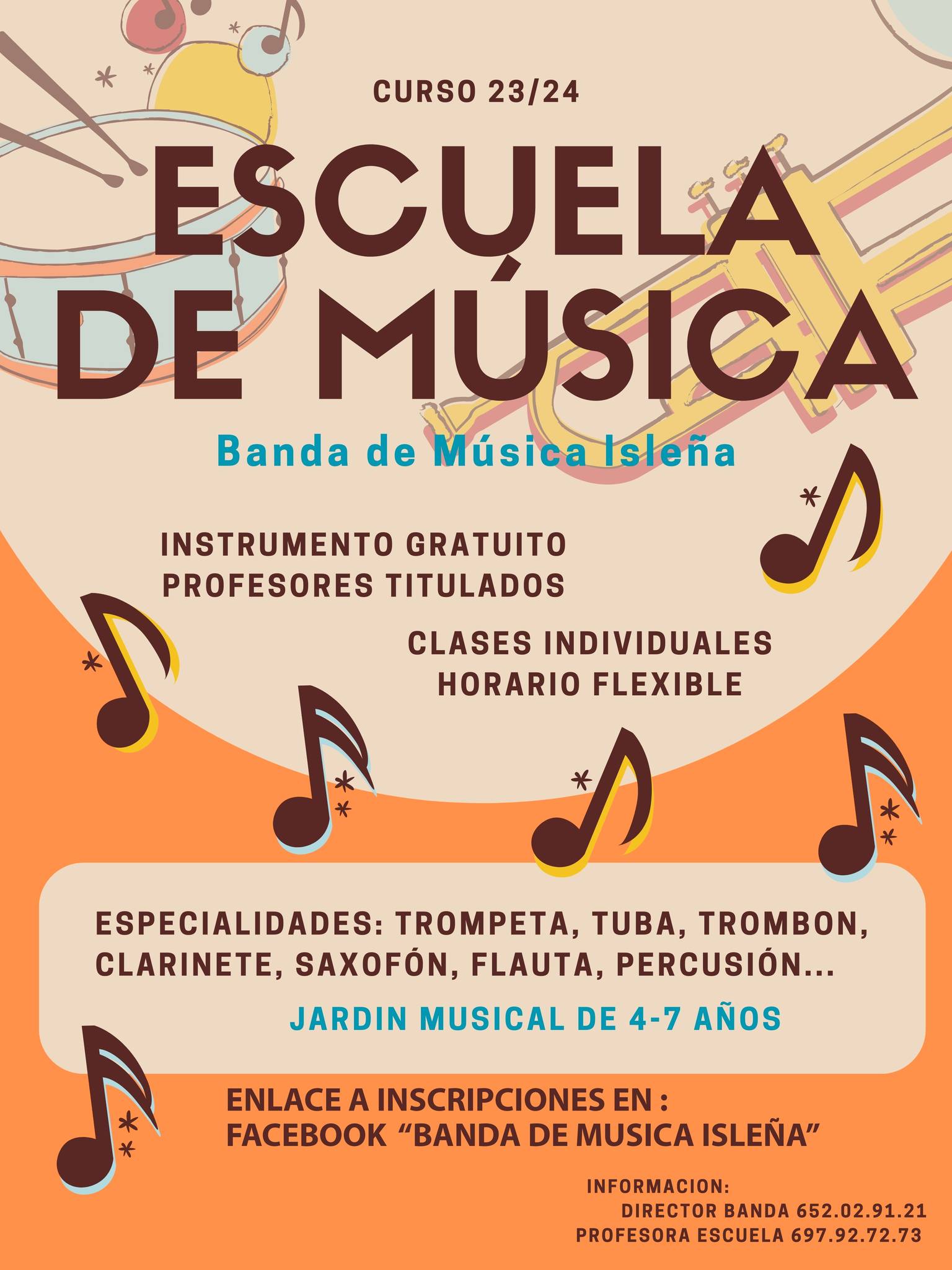 Escuela de Música de la Banda de Música Isleña. Curso 23/24