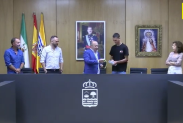 Recepción en el Ayuntamiento al luchador isleño Daniel Rodríguez