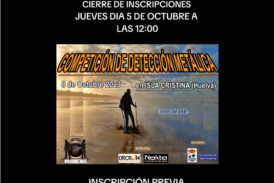COMPETICIÓN DE DETECCIÓN METÁLICA 8 Octubre Isla Cristina (Huelva)