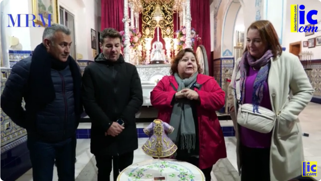 Video: Presentación traje para el Pastorcito, regalo de la Hdad del Rocío de Isla Cristina