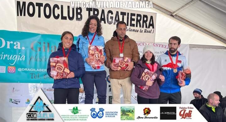 Juan Pérez, Paulina Polak, Ángel González y Cristina Joaquín ganadores del Trail Villa de Zalamea