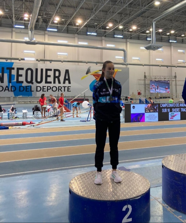 Amaia Pérez “brillante plata” en el Campeonato de Andalucía Sub16 Indoor