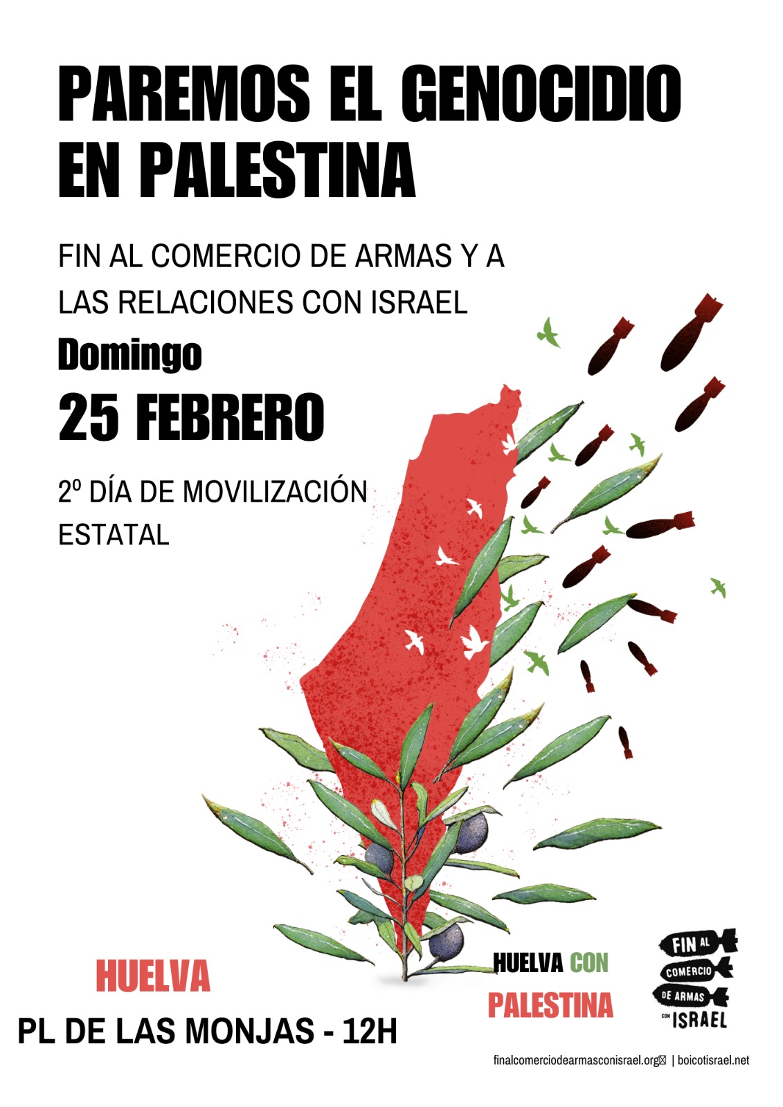 Huelva con Palestina. Concentración 25N
