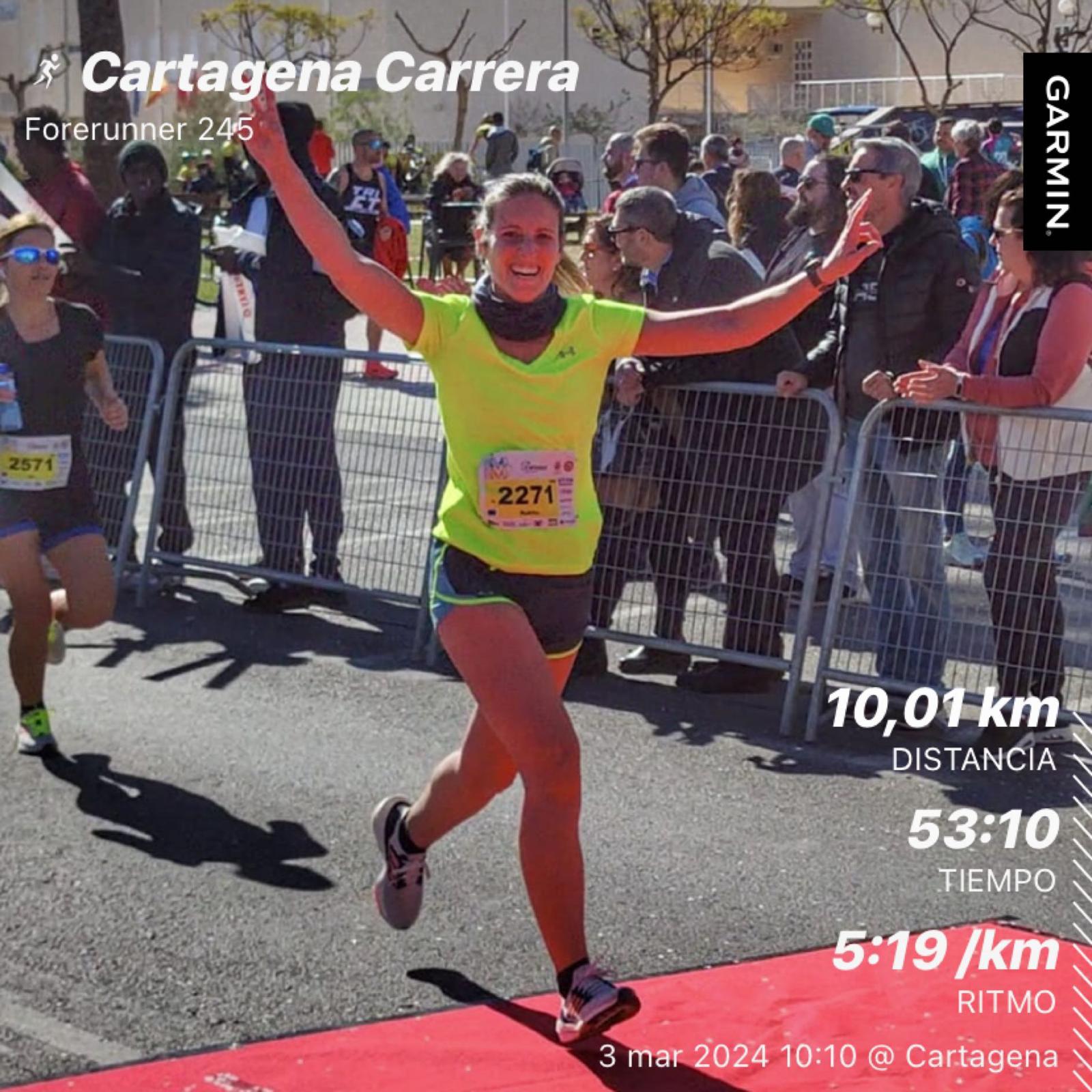 Gema Alonso compitió en 10K Cartagena