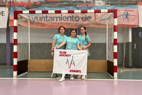 Bronce para las isleñas Manuela y María, en el Campeonato de Andalucía Infantil Femenino Hockey Sala