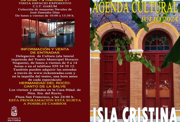 Programación Cultural de Isla Cristina para el mes de julio 2024