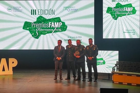 La unidad HERMES de la Policía Local de Isla Cristina reconocidos en la III Edición de los Premios de la FAMP