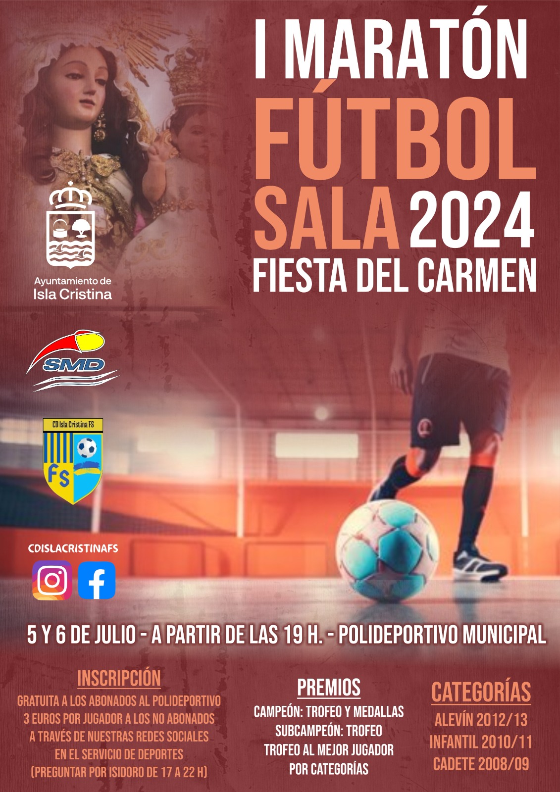 I Maratón de Fútbol Sala 2024 Fiestas del Carmen