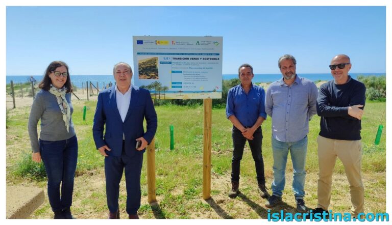 unnamed1-2-768x442 El Vicepresidente Ejecutivo de la Mancomunidad de Islantilla visita las actuaciones ejecutadas para la regeneración del sistema dunar